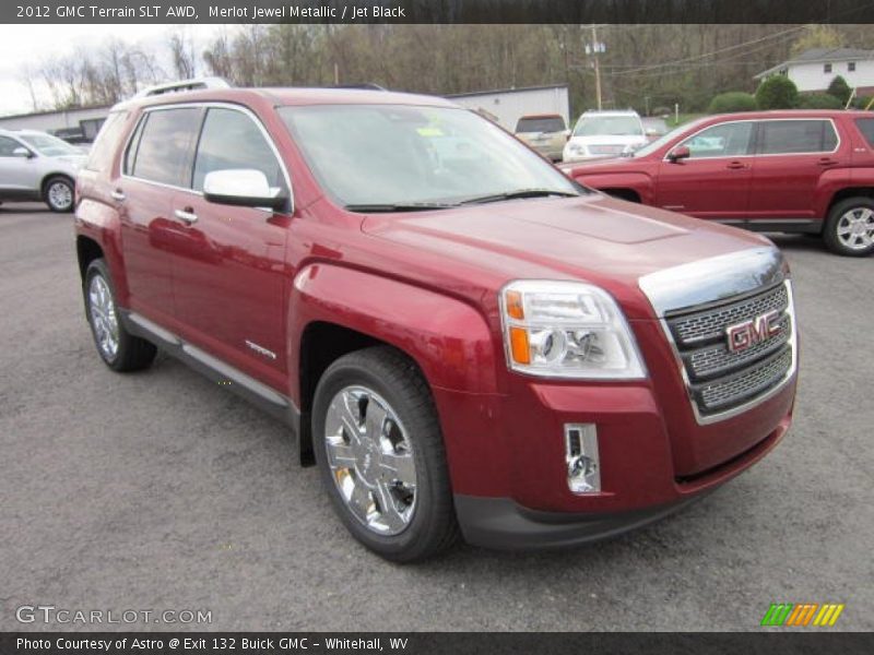 Merlot Jewel Metallic / Jet Black 2012 GMC Terrain SLT AWD