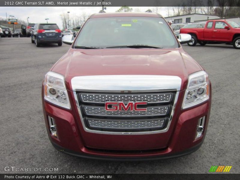 Merlot Jewel Metallic / Jet Black 2012 GMC Terrain SLT AWD
