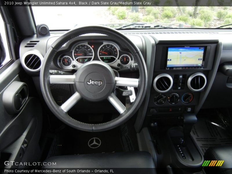 Dashboard of 2010 Wrangler Unlimited Sahara 4x4