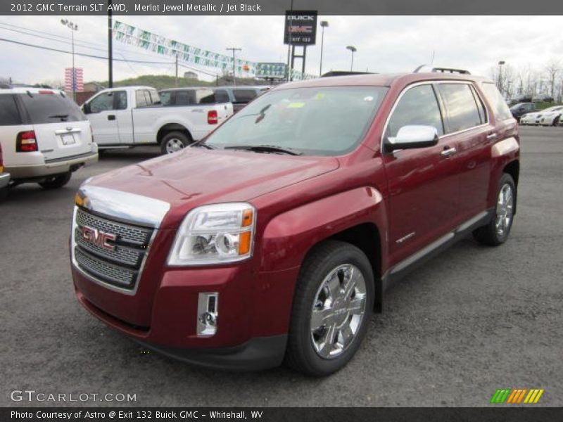 Merlot Jewel Metallic / Jet Black 2012 GMC Terrain SLT AWD