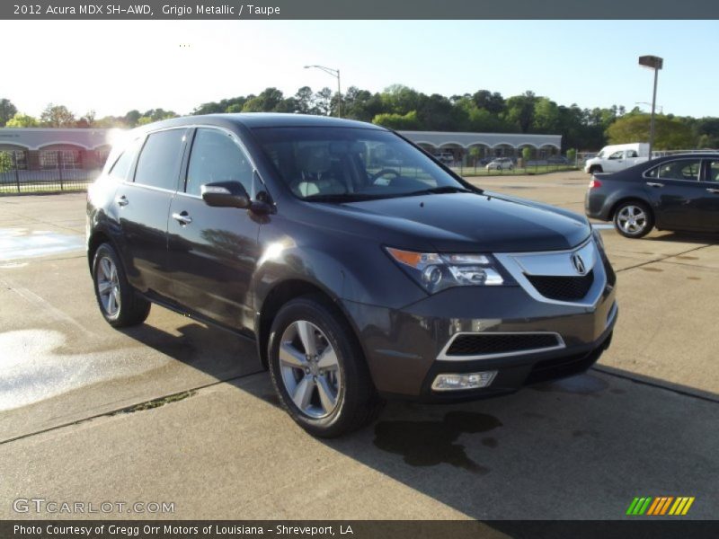Grigio Metallic / Taupe 2012 Acura MDX SH-AWD