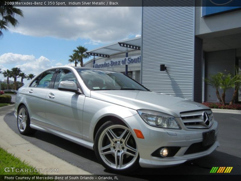 Iridium Silver Metallic / Black 2009 Mercedes-Benz C 350 Sport