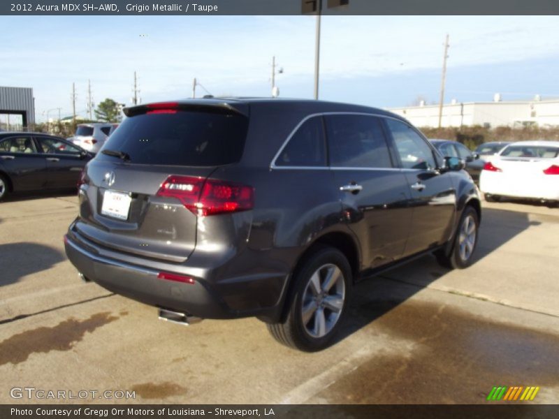 Grigio Metallic / Taupe 2012 Acura MDX SH-AWD