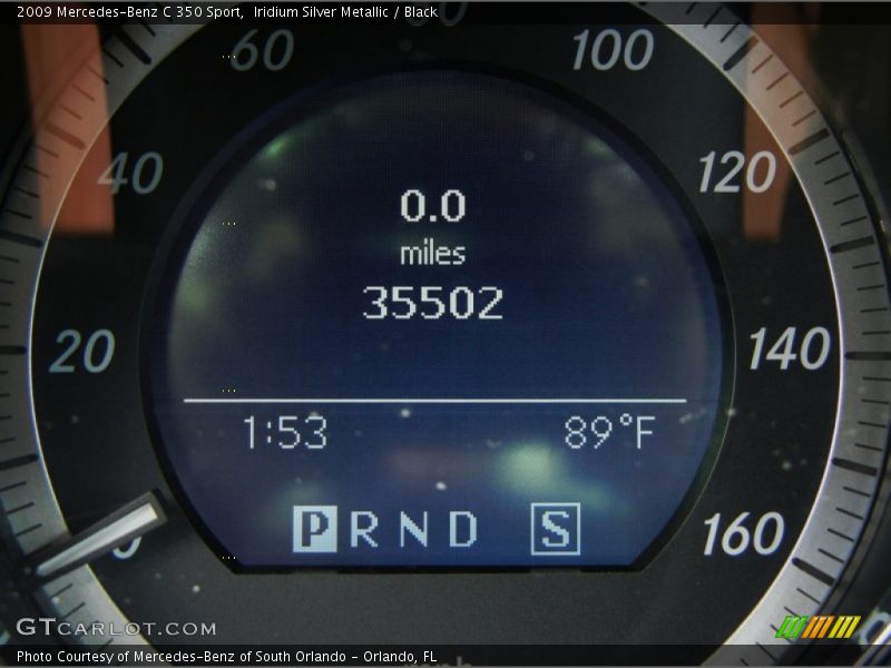 Iridium Silver Metallic / Black 2009 Mercedes-Benz C 350 Sport