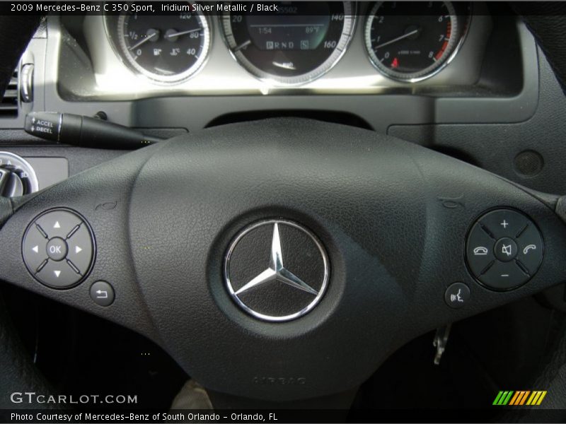 Iridium Silver Metallic / Black 2009 Mercedes-Benz C 350 Sport