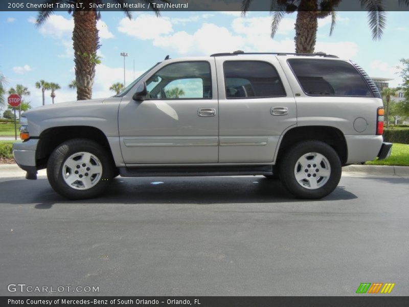 Silver Birch Metallic / Tan/Neutral 2006 Chevrolet Tahoe LT