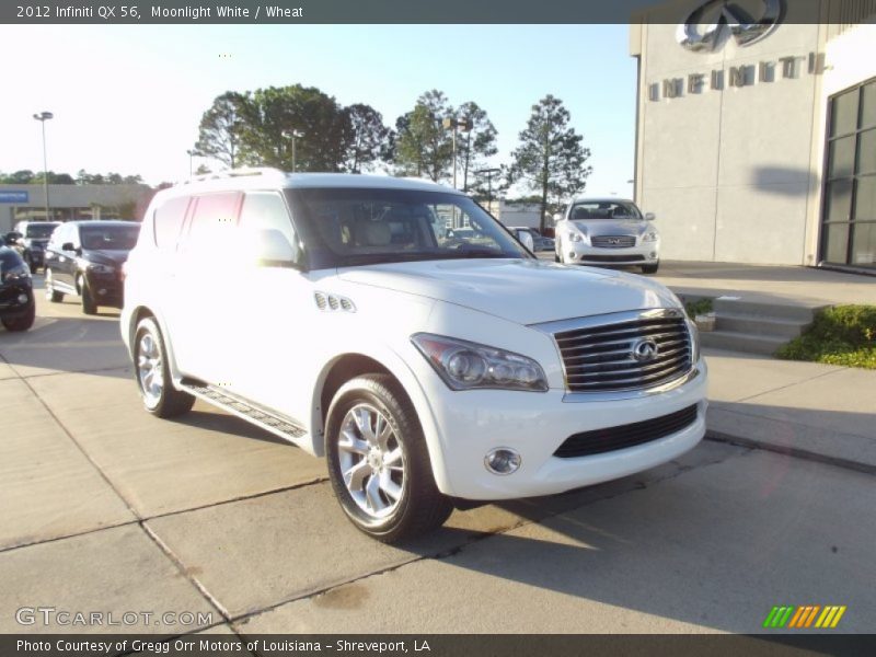 Moonlight White / Wheat 2012 Infiniti QX 56
