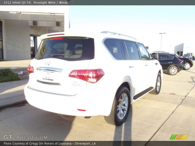 Moonlight White / Wheat 2012 Infiniti QX 56