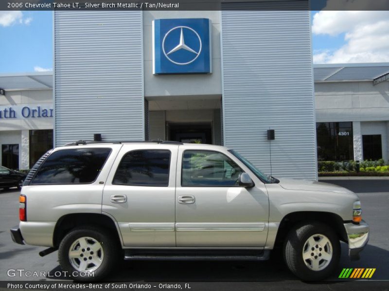 Silver Birch Metallic / Tan/Neutral 2006 Chevrolet Tahoe LT