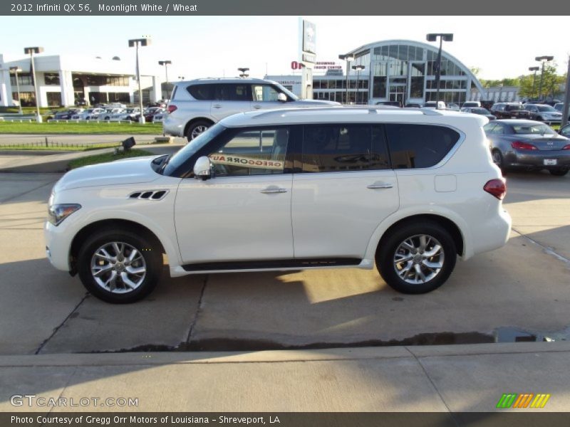 Moonlight White / Wheat 2012 Infiniti QX 56