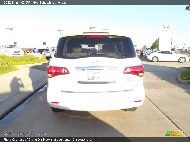 Moonlight White / Wheat 2012 Infiniti QX 56