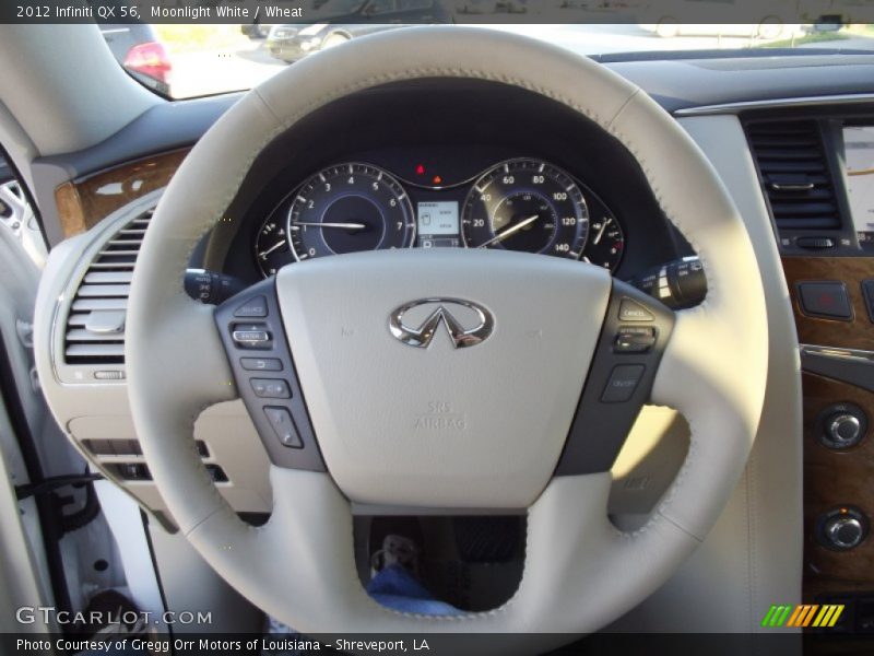 Moonlight White / Wheat 2012 Infiniti QX 56