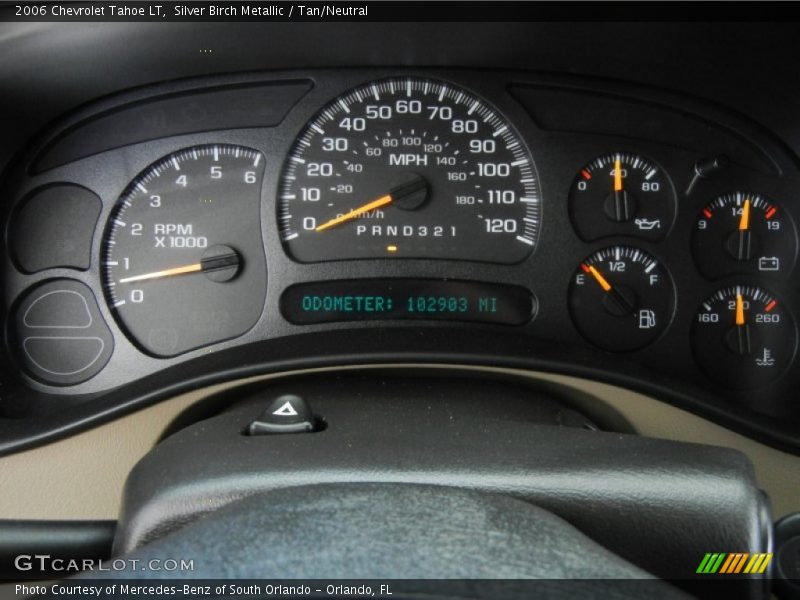 Silver Birch Metallic / Tan/Neutral 2006 Chevrolet Tahoe LT