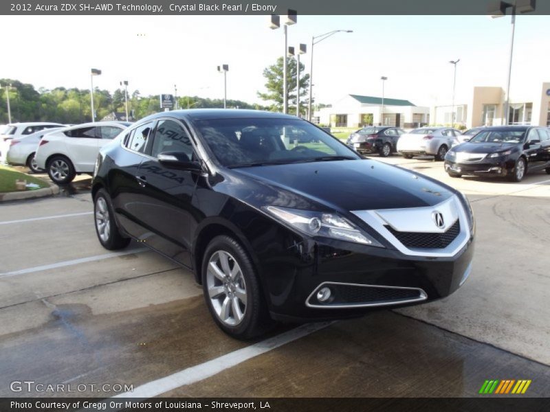 Crystal Black Pearl / Ebony 2012 Acura ZDX SH-AWD Technology