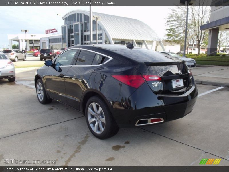 Crystal Black Pearl / Ebony 2012 Acura ZDX SH-AWD Technology