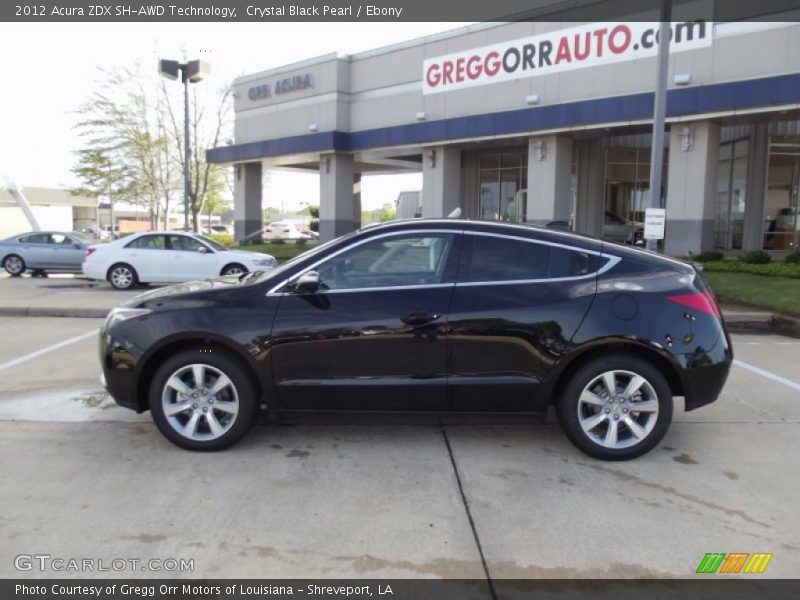 Crystal Black Pearl / Ebony 2012 Acura ZDX SH-AWD Technology
