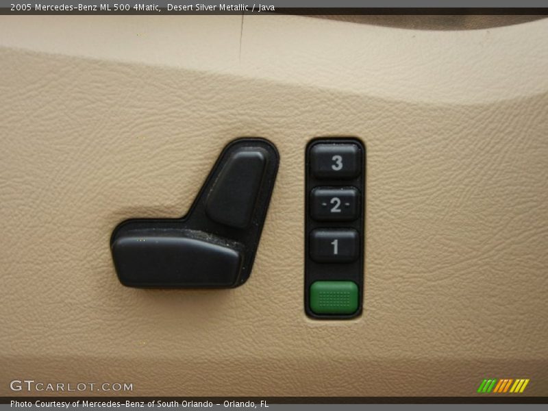 Controls of 2005 ML 500 4Matic