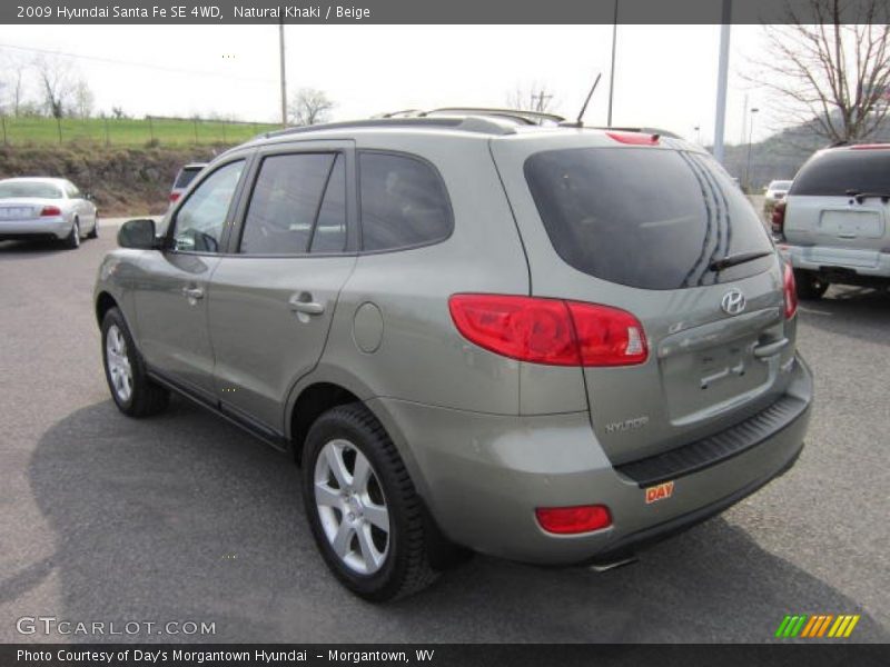 Natural Khaki / Beige 2009 Hyundai Santa Fe SE 4WD
