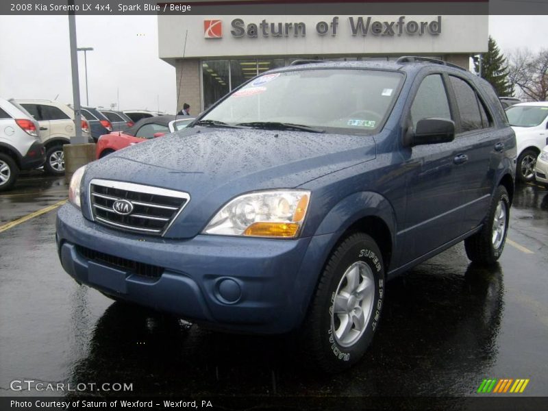 Spark Blue / Beige 2008 Kia Sorento LX 4x4