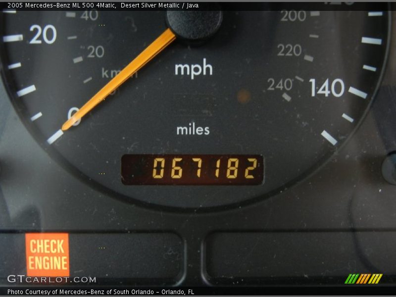 Desert Silver Metallic / Java 2005 Mercedes-Benz ML 500 4Matic