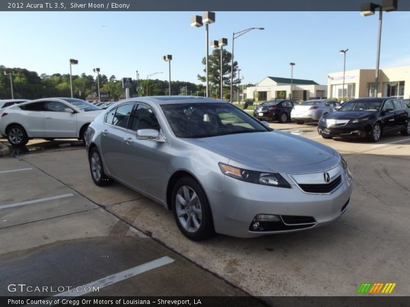 Silver Moon / Ebony 2012 Acura TL 3.5