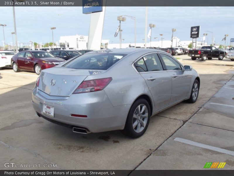 Silver Moon / Ebony 2012 Acura TL 3.5