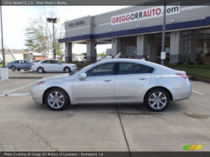 Silver Moon / Ebony 2012 Acura TL 3.5