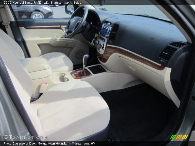Natural Khaki / Beige 2009 Hyundai Santa Fe SE 4WD