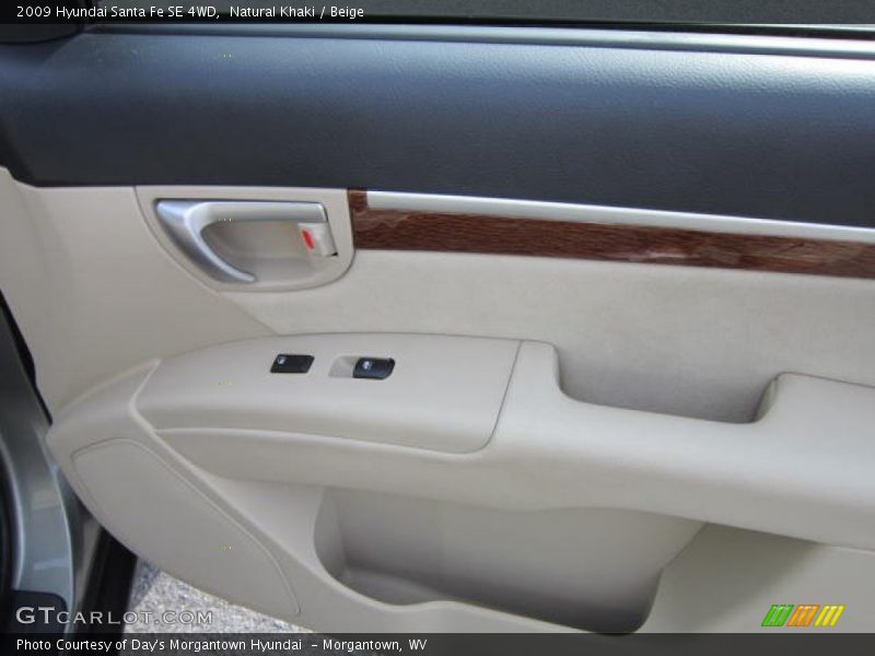 Natural Khaki / Beige 2009 Hyundai Santa Fe SE 4WD