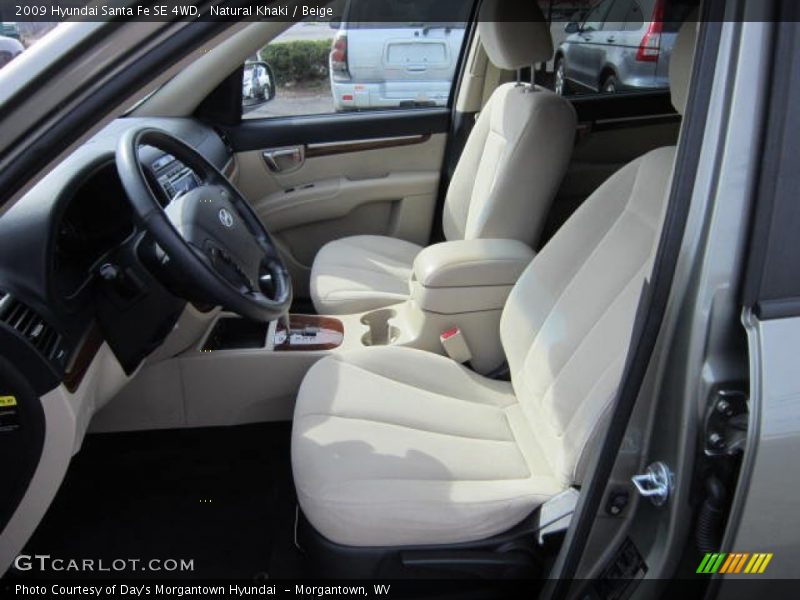 Natural Khaki / Beige 2009 Hyundai Santa Fe SE 4WD