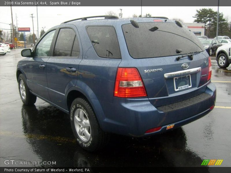 Spark Blue / Beige 2008 Kia Sorento LX 4x4