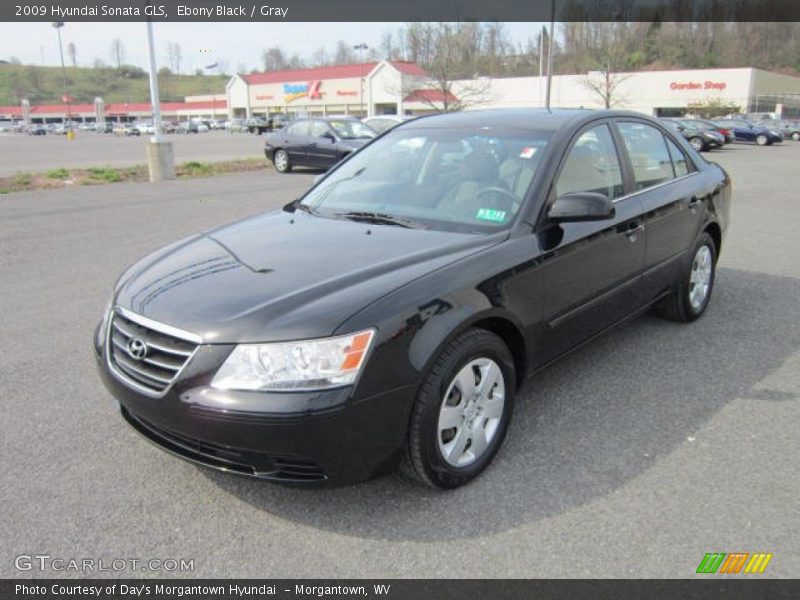 Ebony Black / Gray 2009 Hyundai Sonata GLS