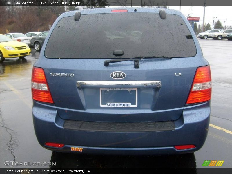 Spark Blue / Beige 2008 Kia Sorento LX 4x4