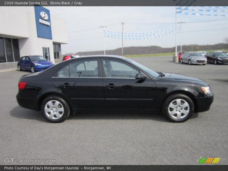 Ebony Black / Gray 2009 Hyundai Sonata GLS