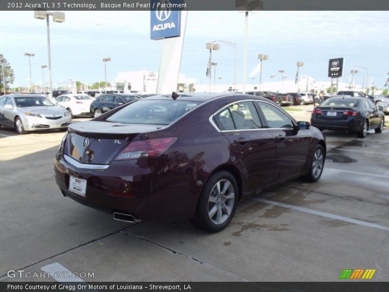 Basque Red Pearl / Parchment 2012 Acura TL 3.5 Technology