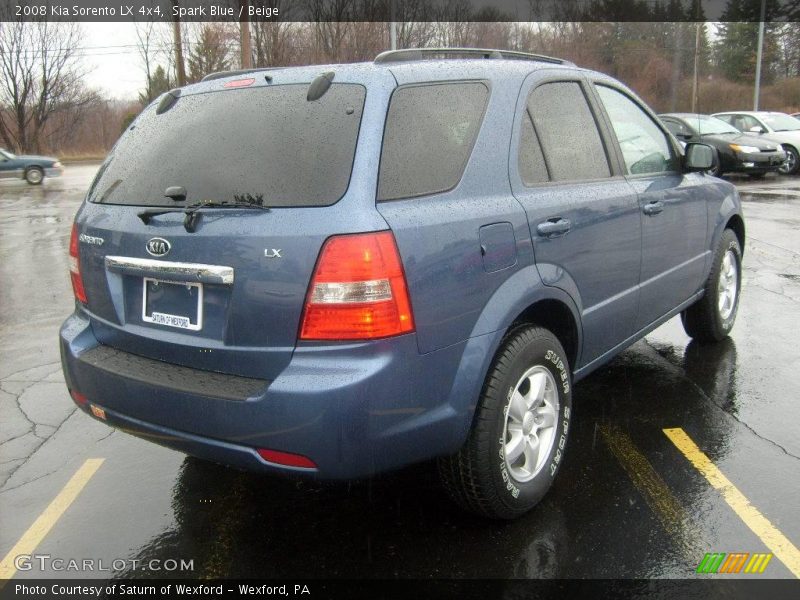 Spark Blue / Beige 2008 Kia Sorento LX 4x4