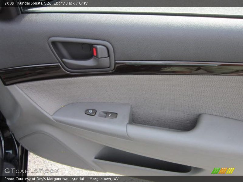 Ebony Black / Gray 2009 Hyundai Sonata GLS