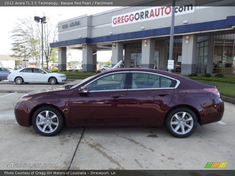 Basque Red Pearl / Parchment 2012 Acura TL 3.5 Technology