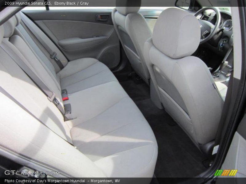 Ebony Black / Gray 2009 Hyundai Sonata GLS