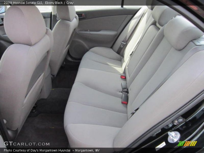 Ebony Black / Gray 2009 Hyundai Sonata GLS