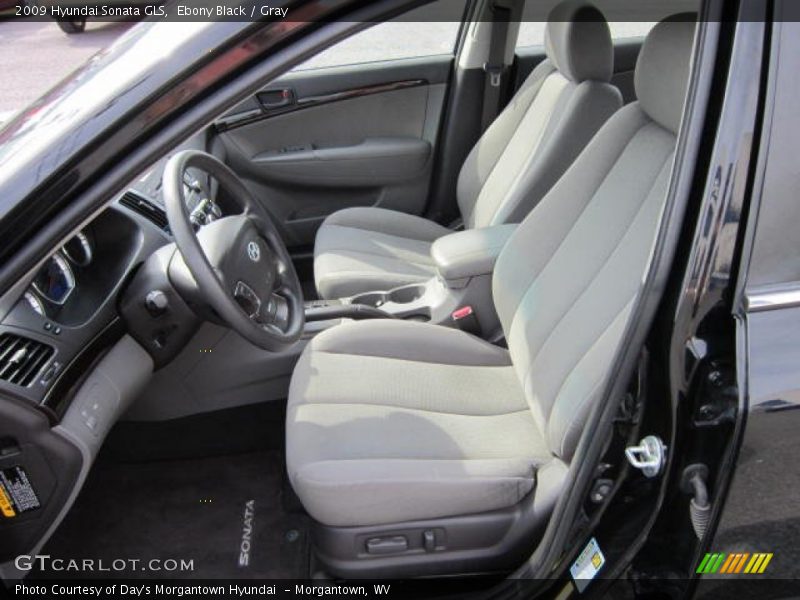 Ebony Black / Gray 2009 Hyundai Sonata GLS