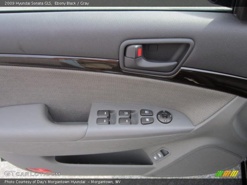 Ebony Black / Gray 2009 Hyundai Sonata GLS
