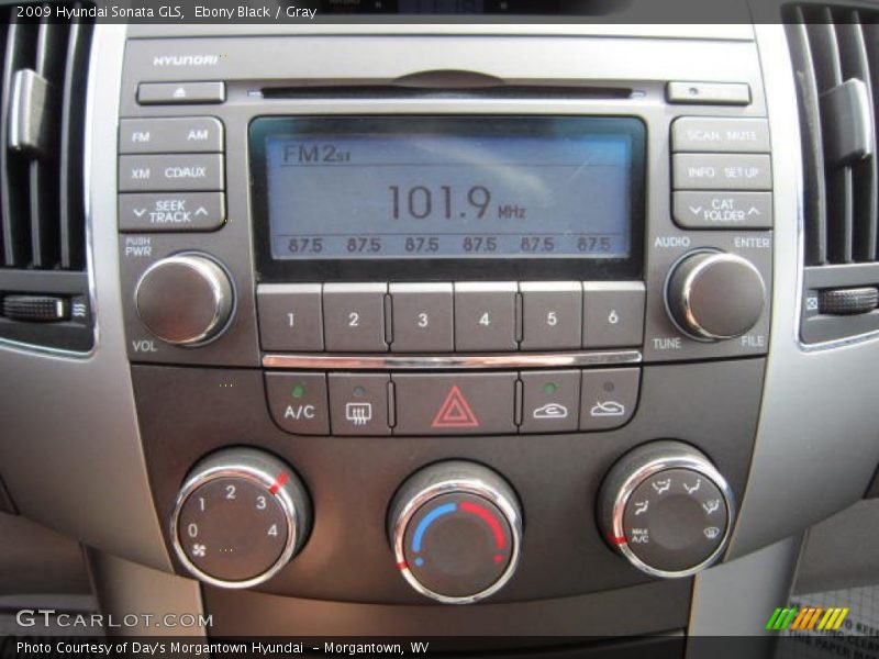 Ebony Black / Gray 2009 Hyundai Sonata GLS