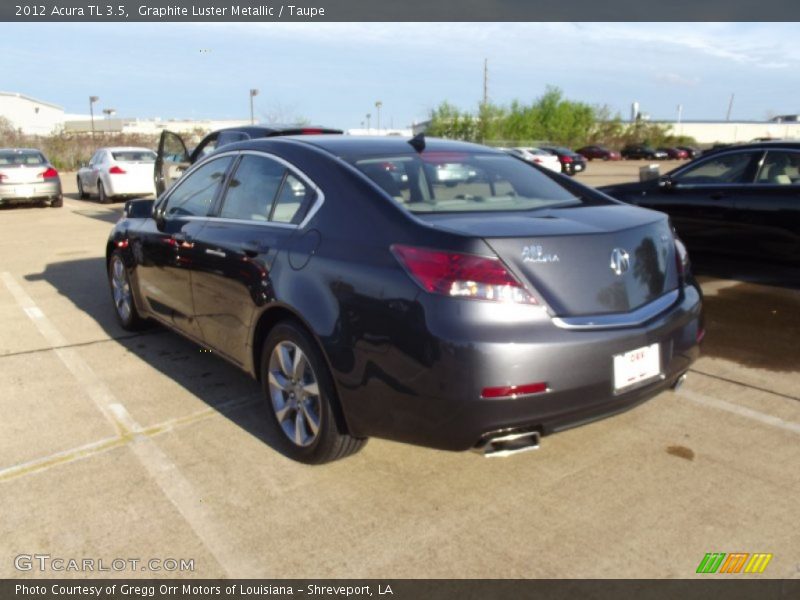 Graphite Luster Metallic / Taupe 2012 Acura TL 3.5