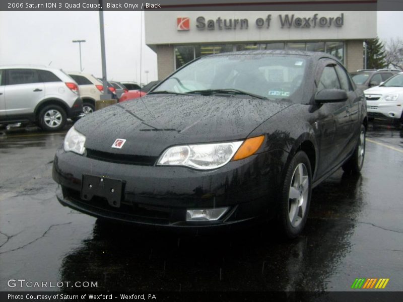 Black Onyx / Black 2006 Saturn ION 3 Quad Coupe