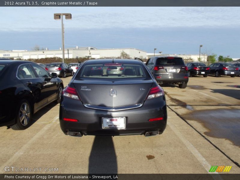 Graphite Luster Metallic / Taupe 2012 Acura TL 3.5