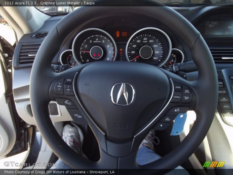 Graphite Luster Metallic / Taupe 2012 Acura TL 3.5