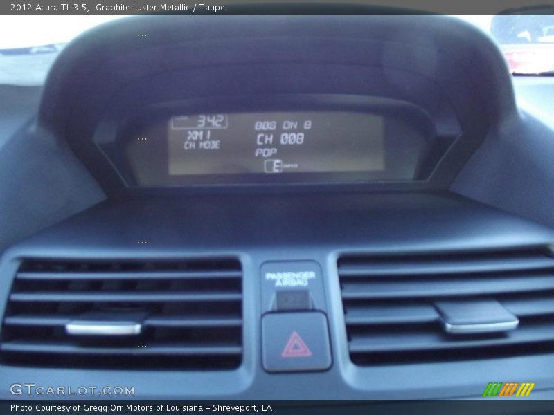 Graphite Luster Metallic / Taupe 2012 Acura TL 3.5