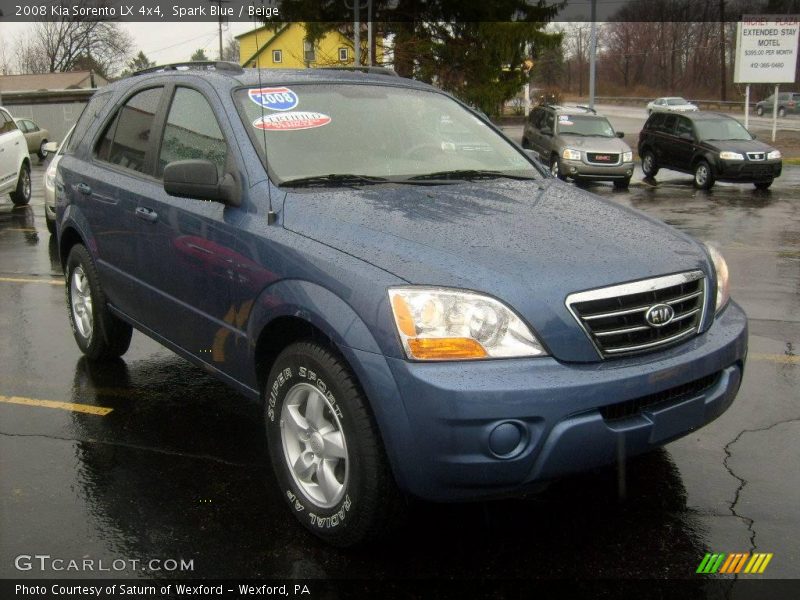 Spark Blue / Beige 2008 Kia Sorento LX 4x4