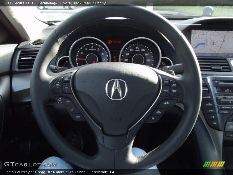 Crystal Black Pearl / Ebony 2012 Acura TL 3.5 Technology